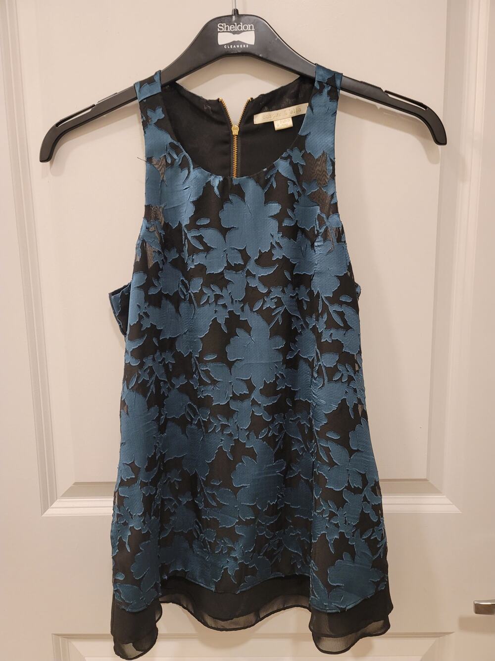 Cooper & Ella Blue Sleeveless Blouse